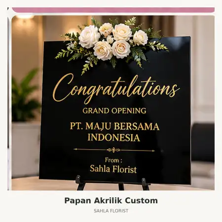 Papan Bunga Akrilik Kebon Jeruk